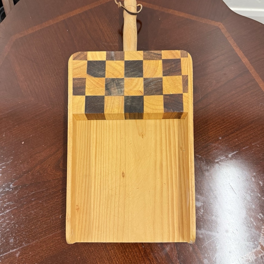 Handcrafted Wooden Cutting Board Butcher Block Tray Dust Pan Charcuterie